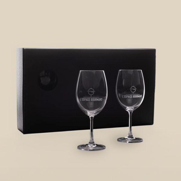 Coupes à vin gravées